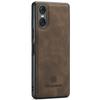 DG.MING For Sony Xperia 10 VI Case PU Leather+PC+TPU Hybrid Phone Cover