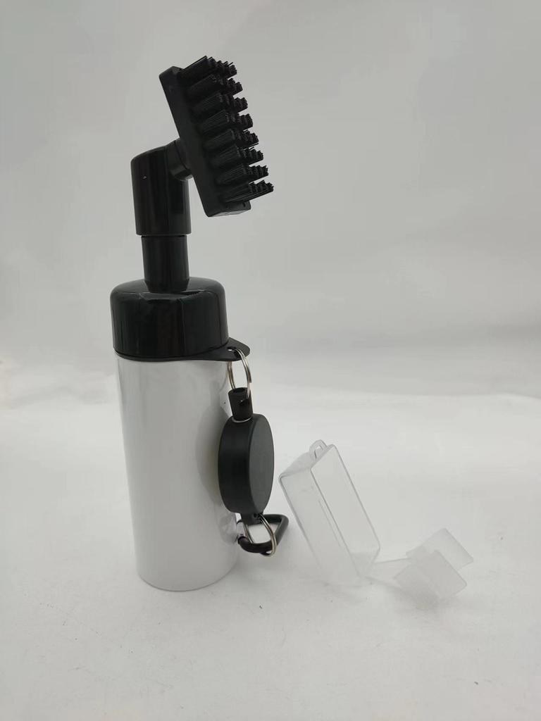 Golf Club Cleaning Brush with Press-Type Spray Bottle for Club Head and Groove Cleaning