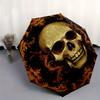 Golden Skull Ornament: Gothic Decor for Your HomeUmbrella, Portable 3-Fold Umbrella for Men & Women,Christmas Gift ES356