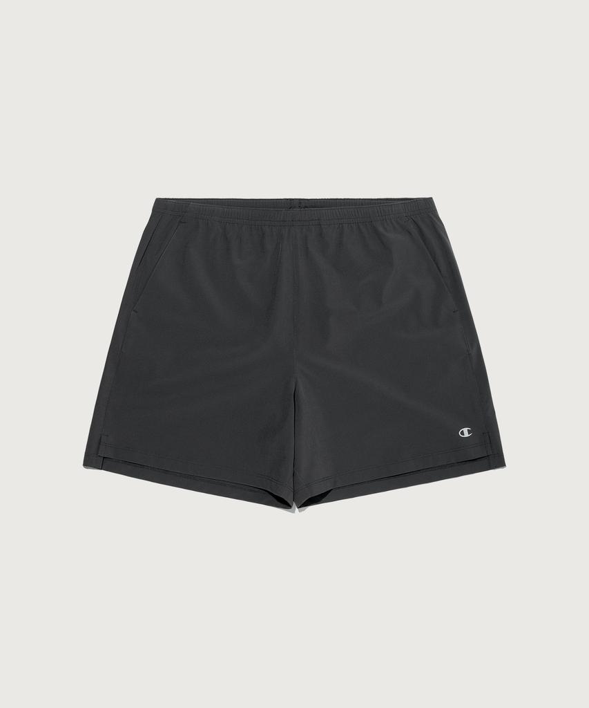CHAMPION C-Logo Woven 5-Inch Shorts Charcoal