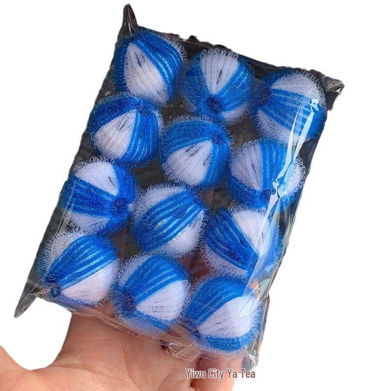 12-Pack 35mm Large Nylon Anti-Tangle & Anti-Knot Washing Balls for Stain Removal