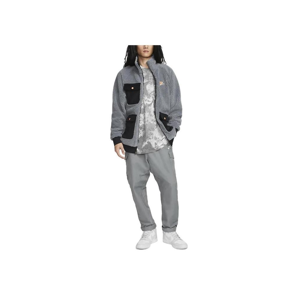 Nike Sportswear Full-Zip Reversible Jacket Grey Black DZ4713-065
