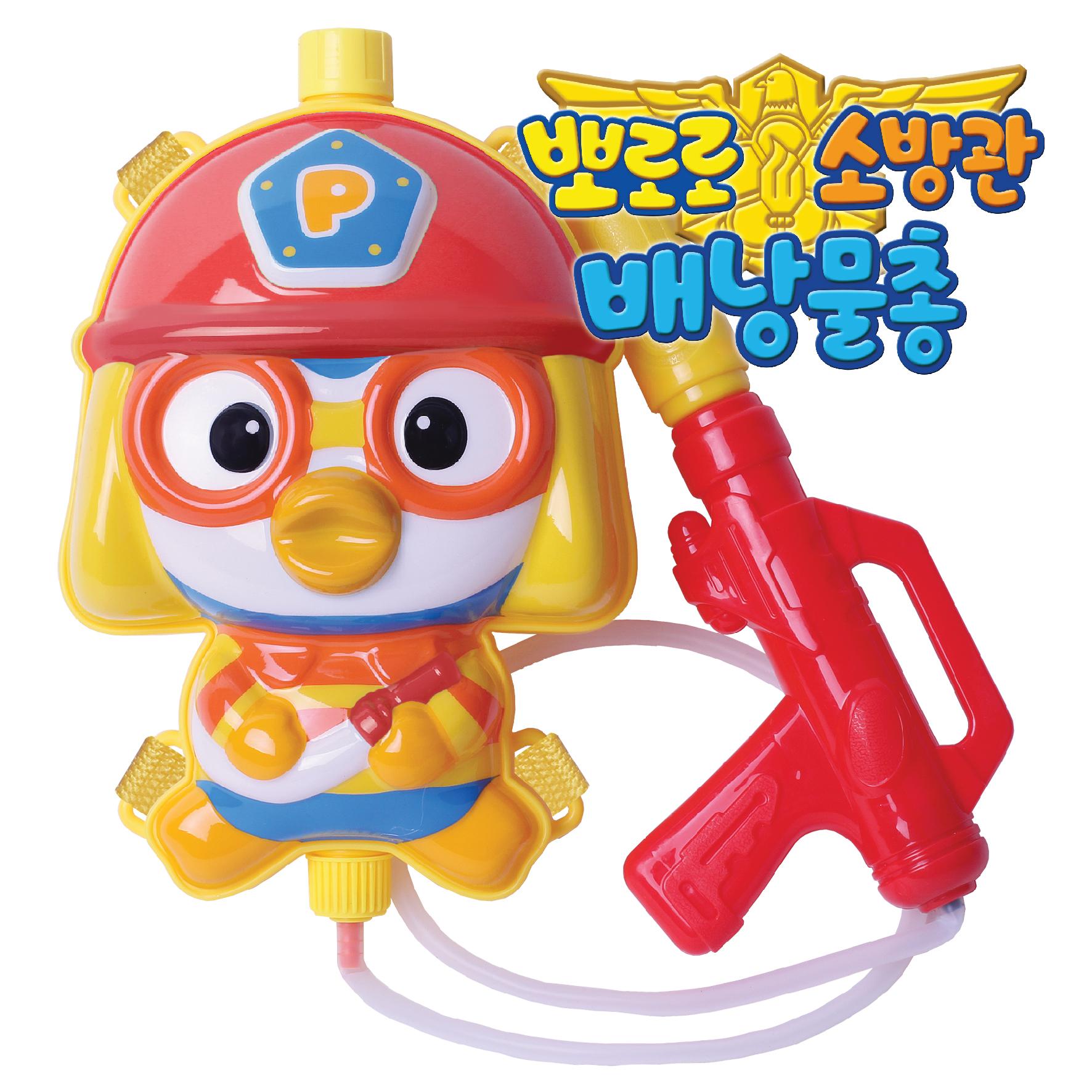 [pororomall] Pororo Firefighter Backpack Water Gun