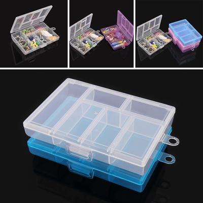 3 couleurs 6 grille PP fixe polyvalent organisateur rectangulaire conteneur boîte de rangement adapté pour le ménage quotidien/cosmétique/bijoux/pièces d'outils