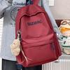 Schoolbag Japanese junior high school college student ins schoolbag female Korean version Mori alphabet campus backpack casual outdoor backpack