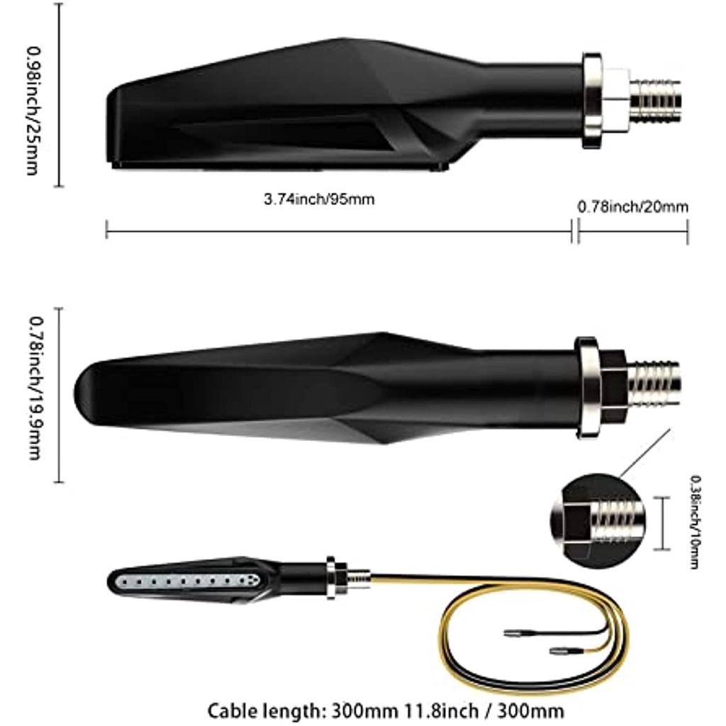 Led Indicator Motorcycle E Approved Universal Led Indicator Daytime Running Light Motorcycle Indicator Motorcycle Led Running Light Amber E24 Pack Of