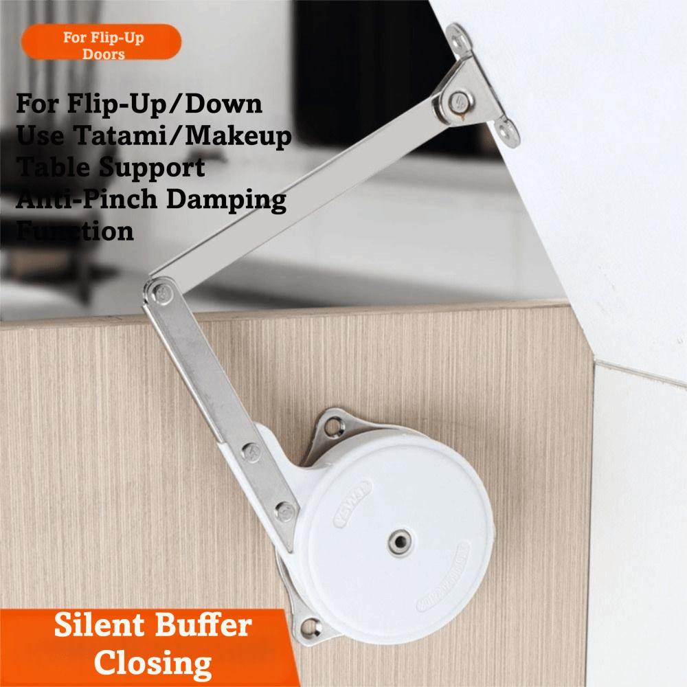 Silent Damping Lid Support Hinge Soft Closing Hydraulic Rod Adjustable Cabinet Hinges Sofa Bed