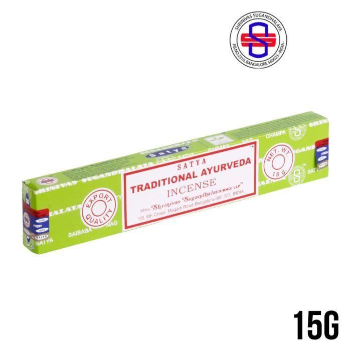 Encens - Traditional Ayurveda - 15g - Pour Adultes - Pour Hommes - Parfum Naturel