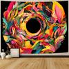 Colorful Vortex Theme Digital Printing Polyester Wall Hanging Tapestry Decorative Living Room Bedrooms Office Background Gift