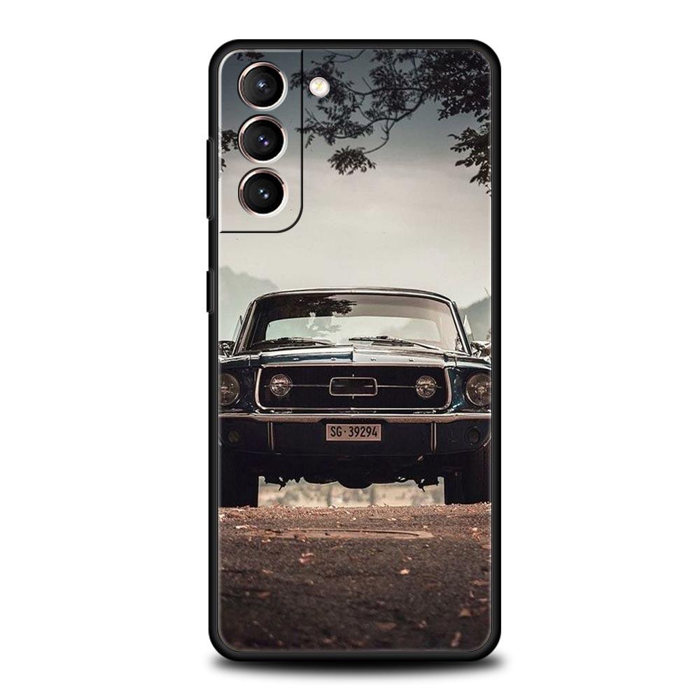 Classic Vintage Old Retro Car Phone Case For Samsung Galaxy S24 S23 S22 S20 Ultra S21 FE 5G S10 S9 Plus S10E S8 Soft Cover