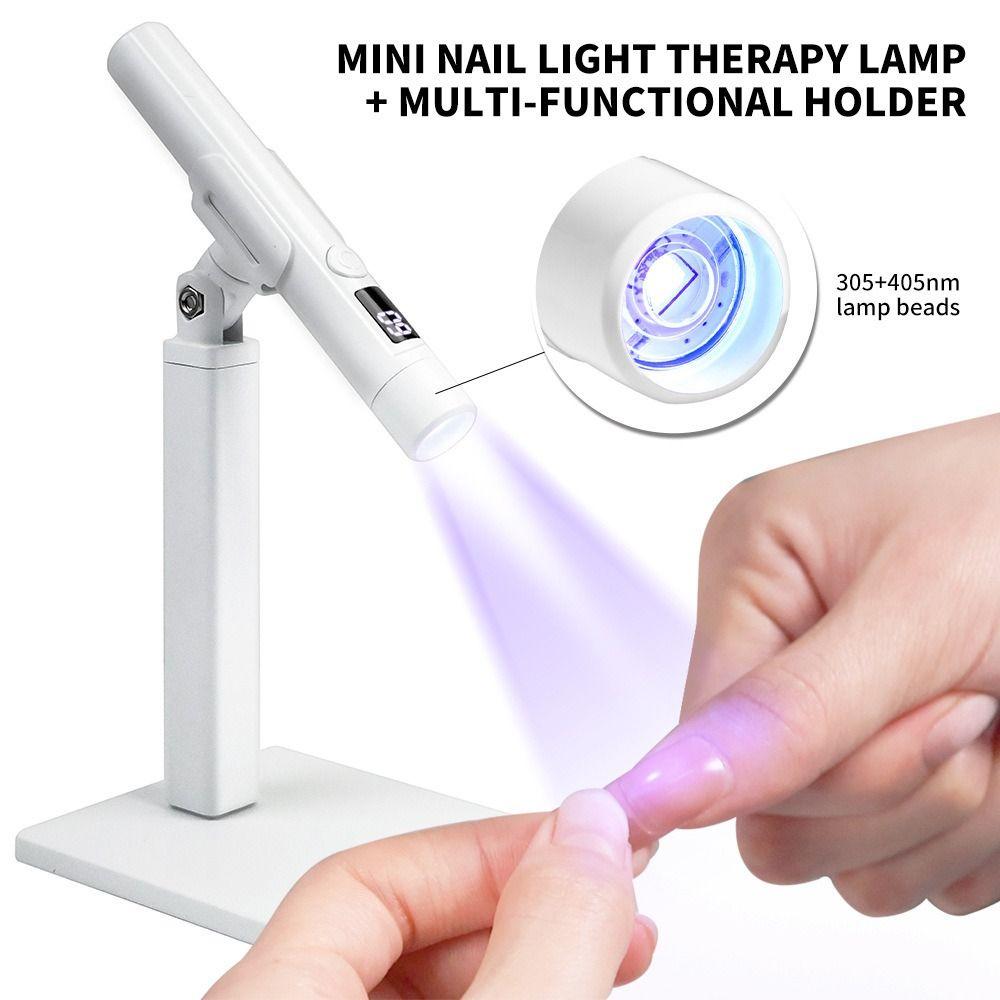 

USB Nail Dryer Stand Lamp Rotatable Gel Polish Dryer Mini UV Curing Light Beauty Shop рожевий