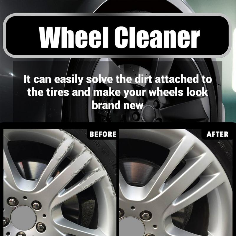 Wheel And Tire Cleaner Car Rim And Wheel Cleaner Spray Car Detailing No Scrub Solution Powerful Tire Shine Car Wash Wheel