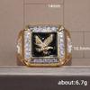 Kayi Gold-Plated Men's Diamond Eagle Ring: European & American Fashion, Noble & Bold Design.
