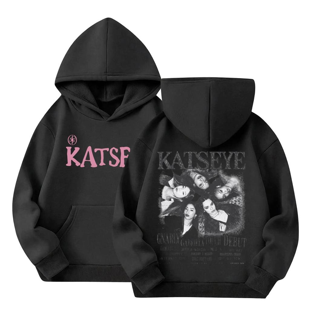 Kids Long Sleeve Letter Print Hooded Sweatshirt Pullover
