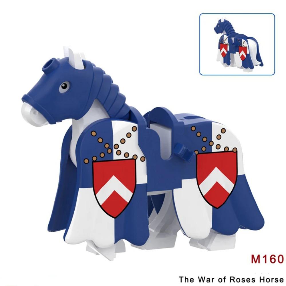 Military Building Blocks Solider Figures Mount War Horse Saddle Reins Adults Children Gifts Toys Animal Accessories Equipments