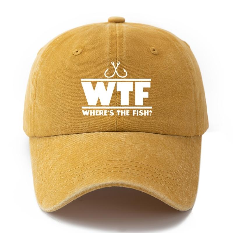 Letter printed baseball cap, Unisex's fishing cap, outdoor camping party, leisure fishing cap, cycling duckbill cap