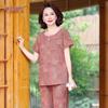 Elegant Women's Summer Short-Sleeve T-Shirt & Pants Set