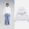 Felpa con cappuccio oversize unisex con stampa di lettere vestibilità ampia pullover casual autunno