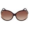 Brown Gradient Round Ladies Sunglasses Sf600s 220 61 Multi