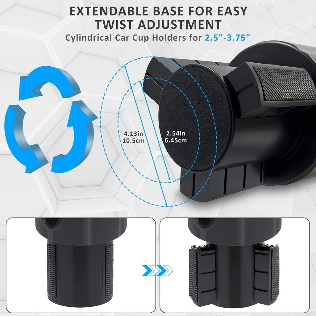 1PC Water cup limiter, car cup holder, car beverage rack, suitable for large bottles and cups up to 10.41 cm