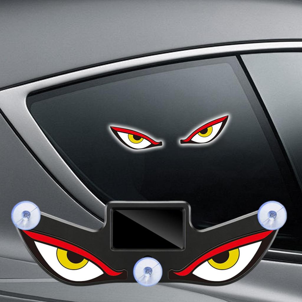 Oczy LED na przednią szybę samochodu Zasilane energią słoneczną Uniwersalny Wodoodporny Znak LEDowe światło okienne na przód tył kampera motocykla SUV-a pojazdów