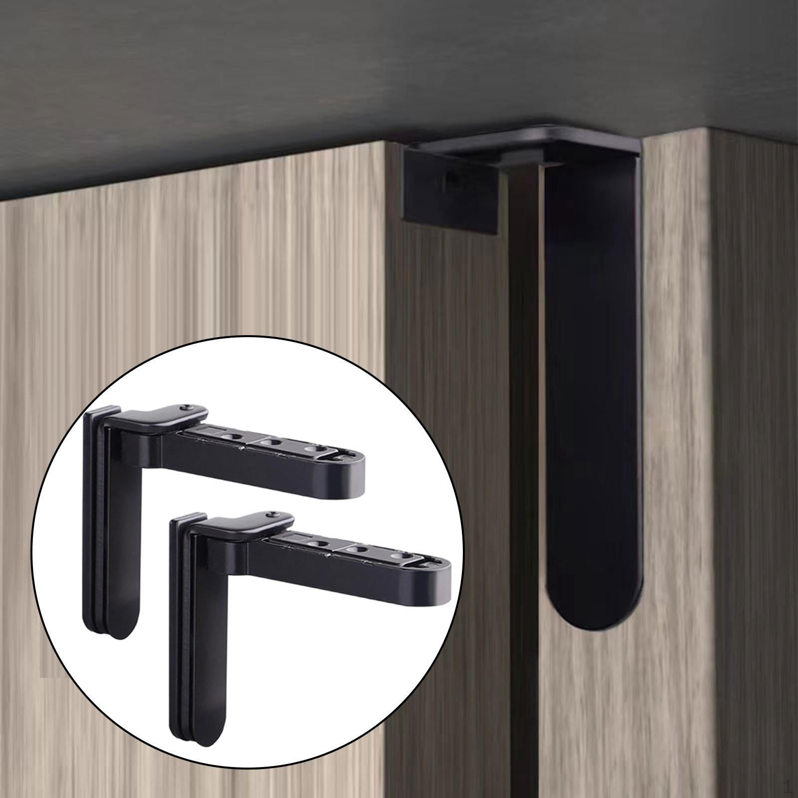 

2 Pieces Door Hinge Alloy Pivot Adjustable Heavy Duty Hide Kit Hardware Suitable for