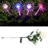 Outside Solar Landscape Yard Lamp Garden Lawn Flower Shape LED Light Decoration