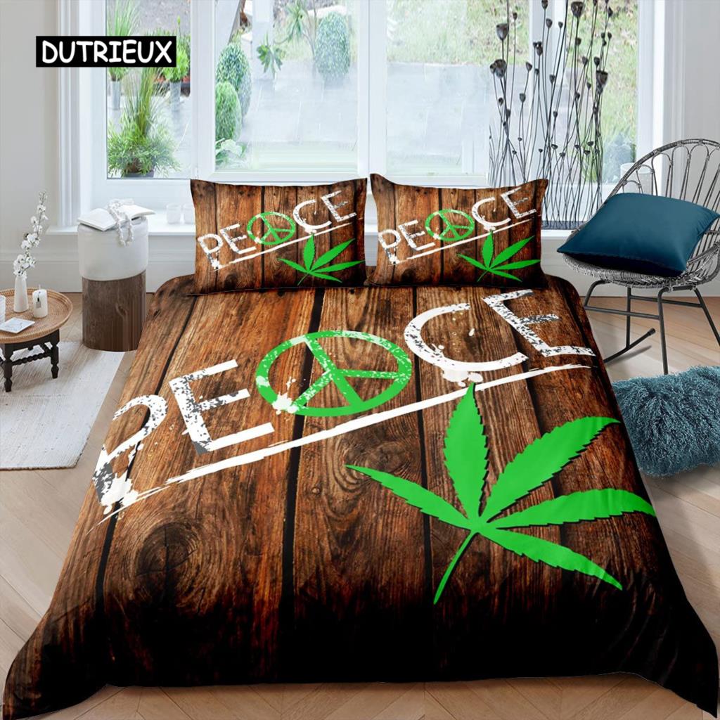 Set Copripiumino Porta Fienile in Legno Misura King Occidentale Set Biancheria da Letto Rustico Asse di Legno Stile Fattoria Country Poliestere