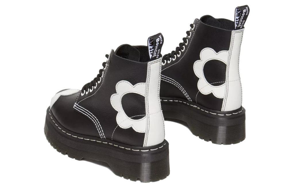 Women's Boots Dr.Martens Leather Crew Combat Boots Women's Black