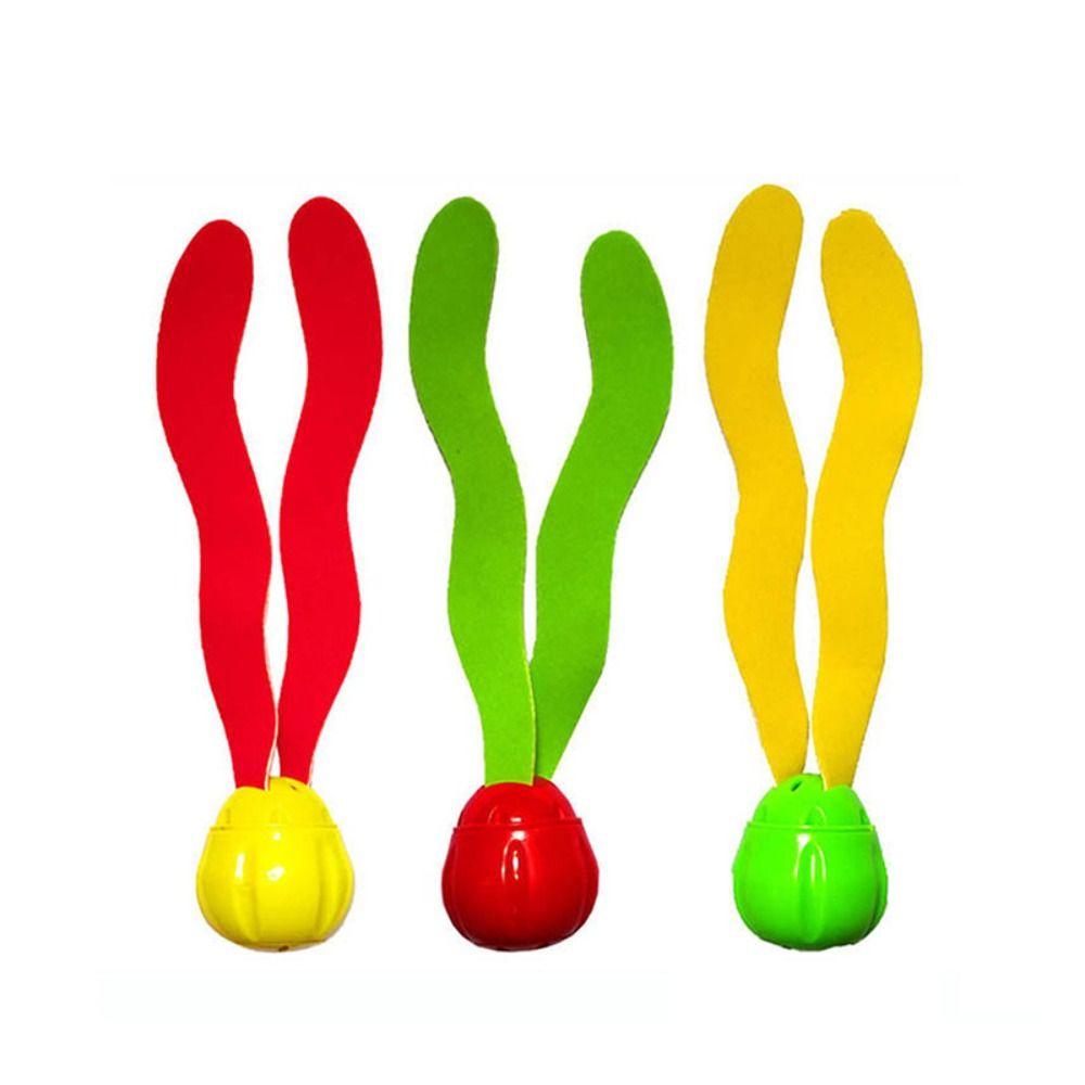 3PCS Bright Colors Diving Seaweed Toys Underwater Training Toys  For Boys Girls