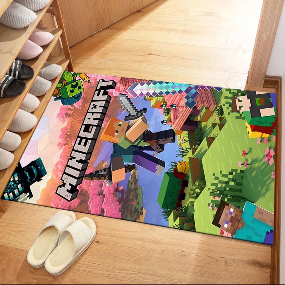 Minecraft 126 Carpet Design for Kitchen Outdoor Game Room Living Rooms Antislip Carpet Office home decor Perfect Gift for Women/Men