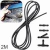 Black Rubber Windscreen Wiper Washer Jet Tube Pipe Hose 200cm Car Auto Parts