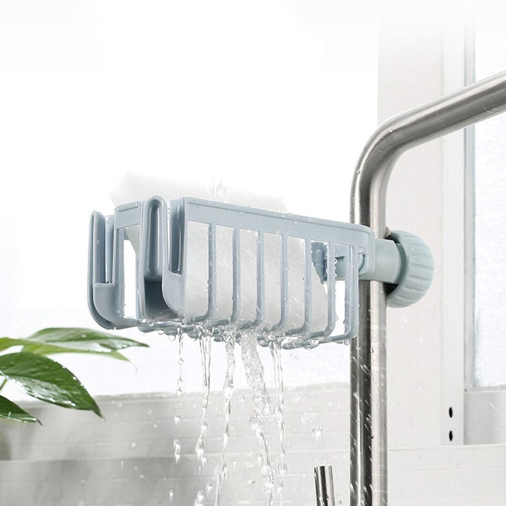 Bathroom Accessories Drying Towel Soap Shelf Faucet Storage Rack Sponge Bracket Faucet Holder