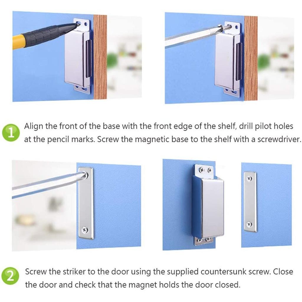Magnets Magnetic Catch Polish Strong Chrome Cupboard