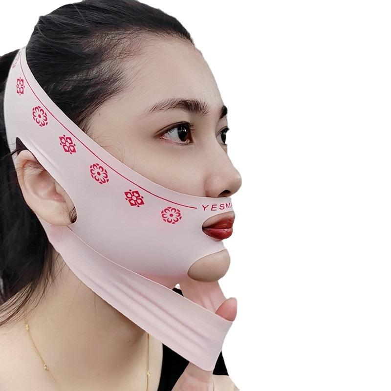 Pressurized V-Face Lifting Mask for Day and Night Use - Tightens Masseter Muscles, Lifts Nasolabial Folds, and Sculpts Face.