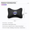 1Pcs Pu Leather Car Neck Pillow Auto Emblem Headrest For Volvo Xc60 Xc90 V40 V60 S60 V50 V90 S80 C40 XC40 V70 XC70 C30 EX90 C70