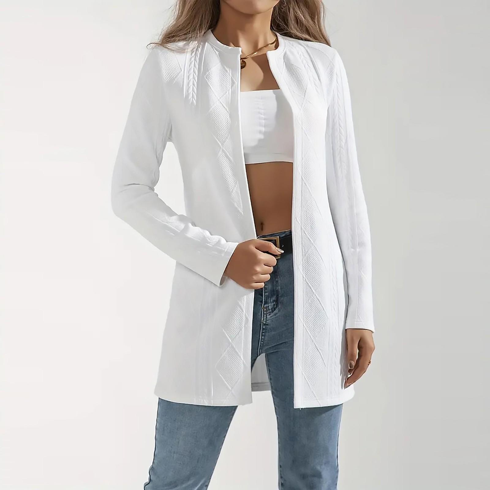 

Жіночий повсякденний модний кручений кардиган, зручний топ XL білий