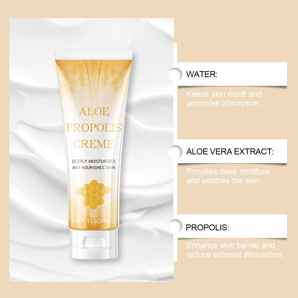 Aloe Propolis Moisturizing Cream Hydrating Honey Nourishing Hydrating Skin Rejuvenating Brightening Facial Skin Care Cream