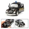 Policajný chrobák v mierke 1/36 1967 Policajný model auta zo zliatiny tlakového odliatku s vyťahovacím chrbtom pre deti Darčeky Kolekcia hračiek