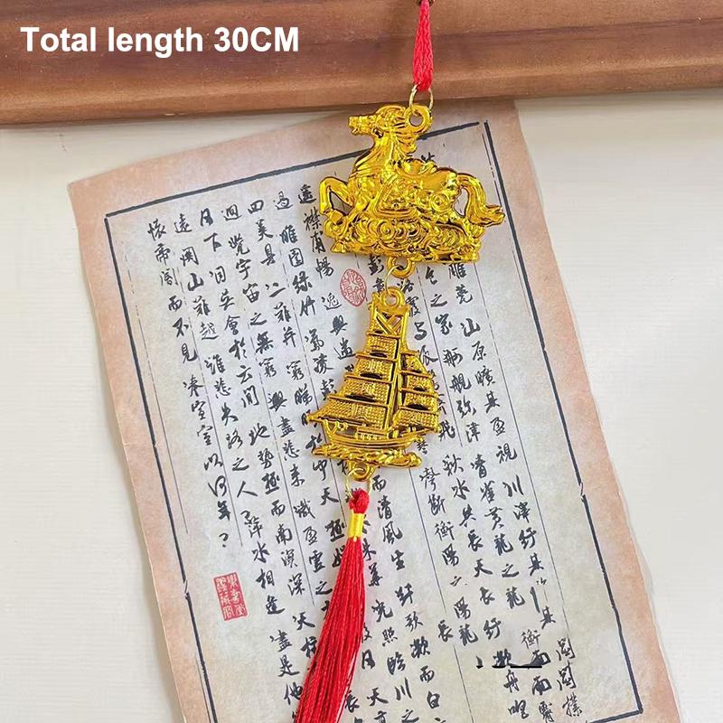 1/8 Pcs 2026 Year Of The Horse Wall Hanging Ornament Chinese New Year Lucky Decor Accessories Housewarming Small Pendant Gifts