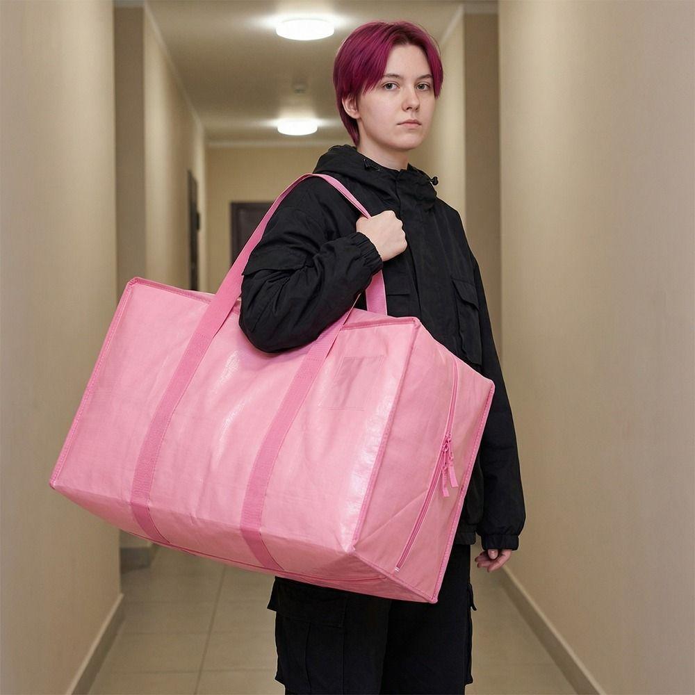 Reinforced Handles Moving Package Bag Extra Large Waterproof Clothes Quilt Storage Bag Dust-proof Folding Luggage Packing Bag