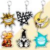 Hot Anime Keychains for Women Accessories Bag Maka Albarn Death The Kid Manga Key Chain Fans Gifts Keyrings
