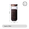 ZISIZ Transparent Glass Food Storage Jar