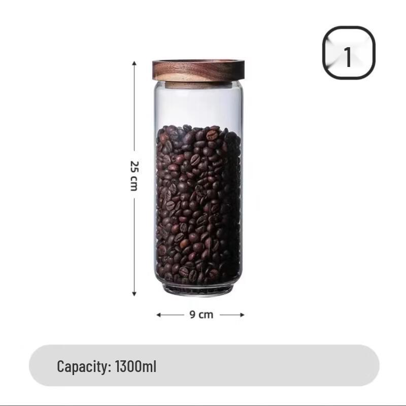 

Прозрачная стеклянная банка для хранения продуктов ZISIZ