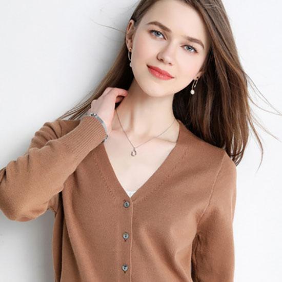 Cardigan da Donna a Bottoni Singoli Lavorati a Maglia Monocolore Maglione Cardigan Primavera Autunno Moda Coreana Maglioni Girocollo Capispalla Lavorati a Maglia