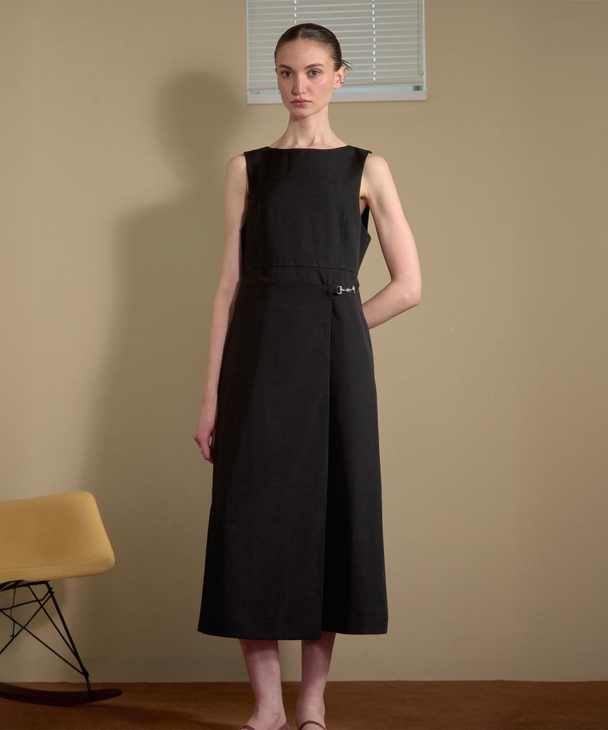 Jucy Judy Sleeveless Wrap Layer Dress Jzop321E