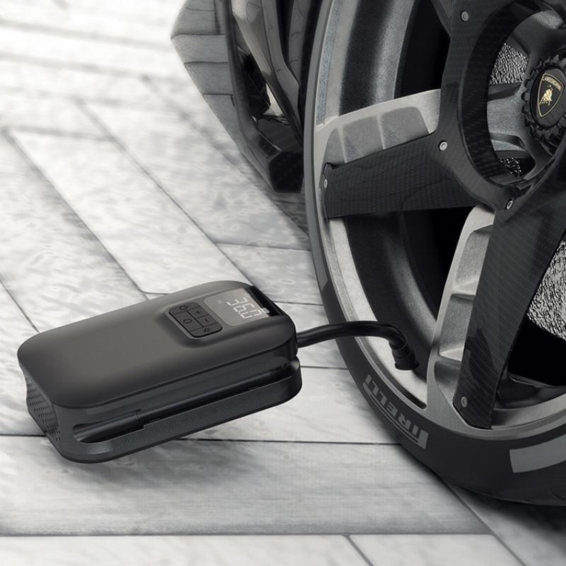 Electric Air Pump, Digital Battery Compressor, 5000 MAh, 4 Modes, 150 PSI Mini Tire Inflator, Portable Pump with LED Light for Car Motorcycle Bicycles