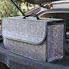 Graue Anti-Rutsch Auto Kofferraum Organizer Tasche Mehrfachfach Weiche Filz Aufbewahrungsbox für Kofferraum Werkzeuge & Autozubehör