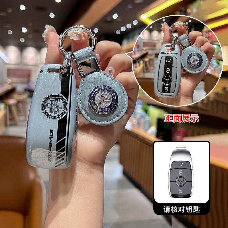 Car Remote Key Case Cover Shell For Mercedes Benz A C E S G Class GLC CLE CLA GLB GLS W177 W205 W213 W222 X167 AMG Leather Fob ZK9