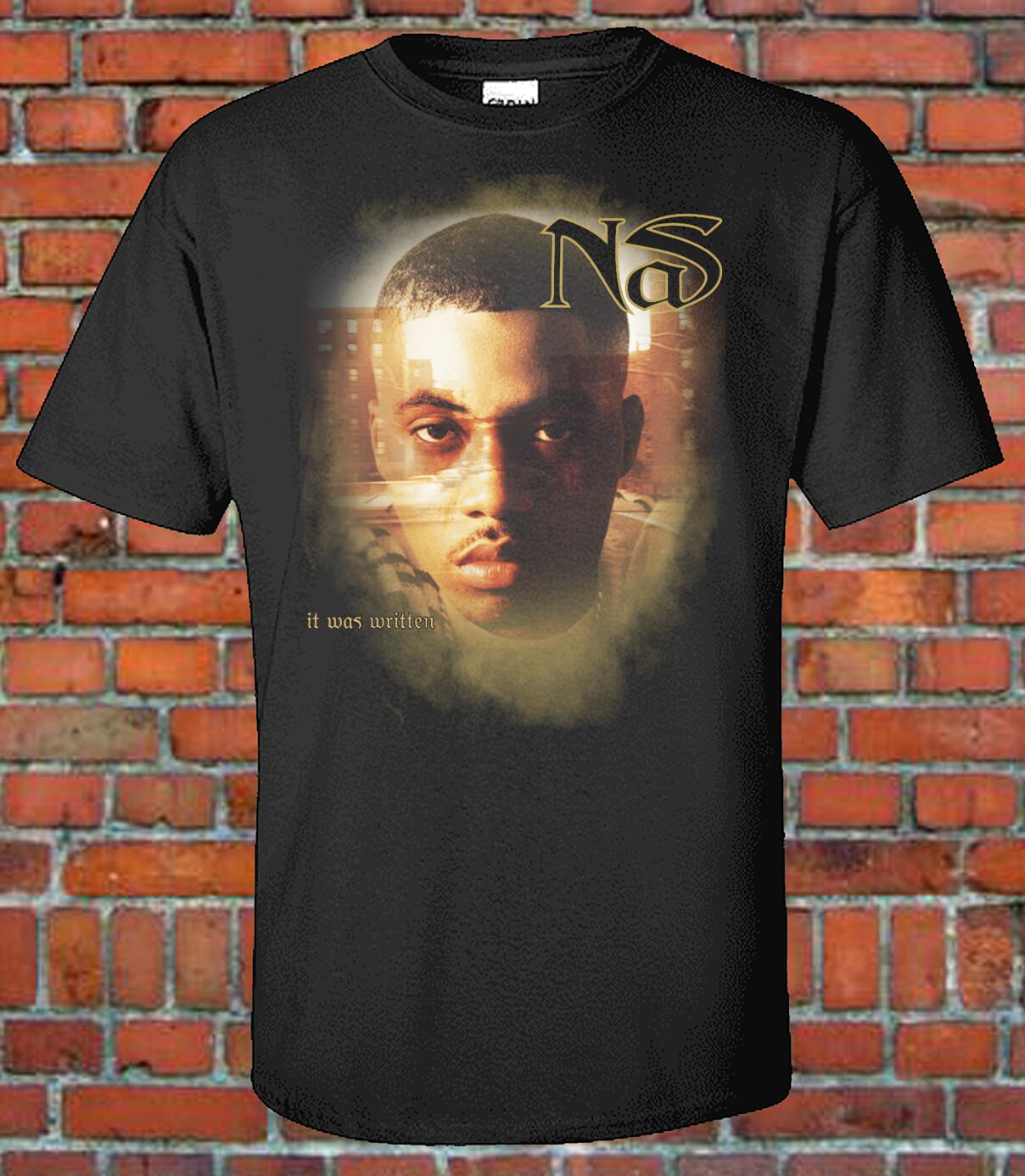 NAS It Was Written Album Cover Graphic T-Shirt M